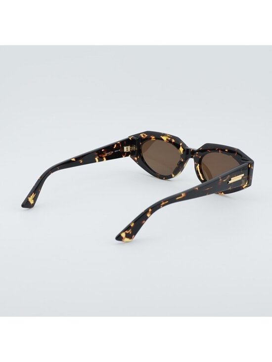 Bottega Veneta BV1031S 002 Sunglasses Havana Oval Frame, Brown Lenses main image 4